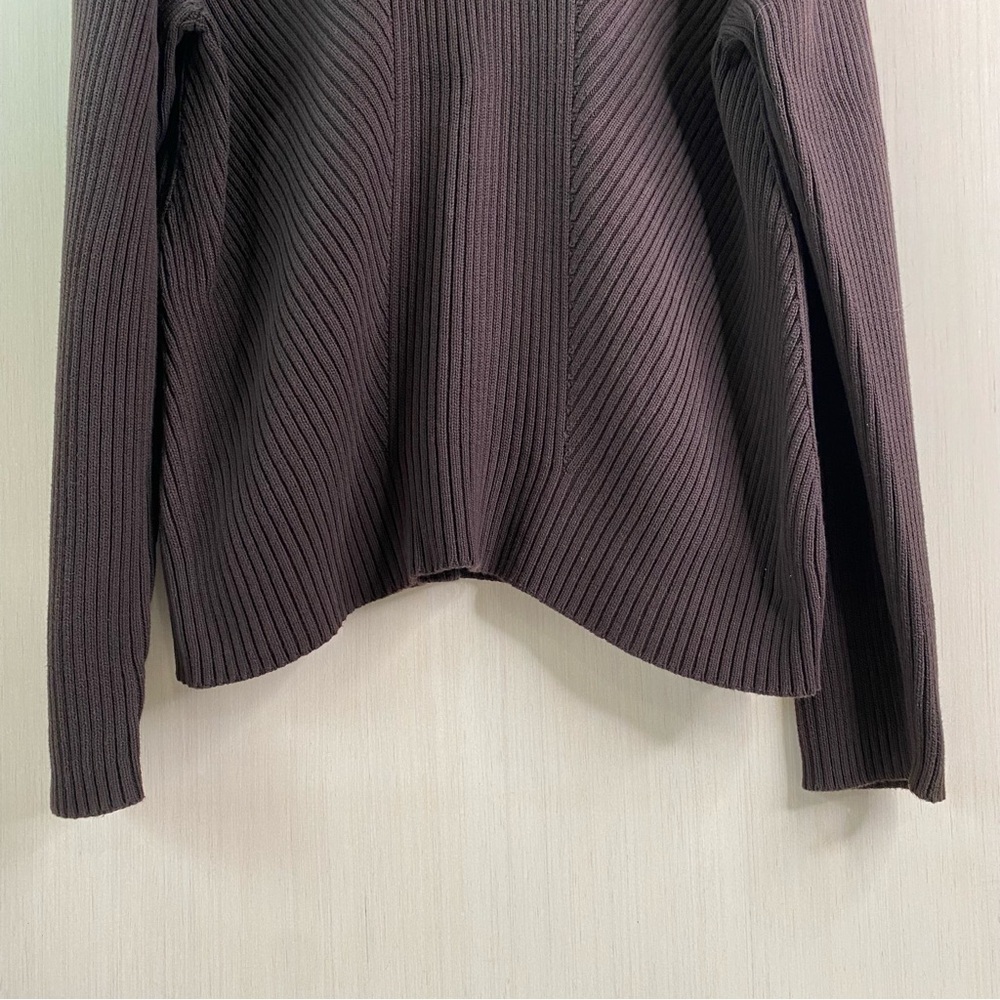 Michael Michael Kors Men's Crewneck Ribbed Sweater Heavy Deep Brown XL - Picture 3 of 8